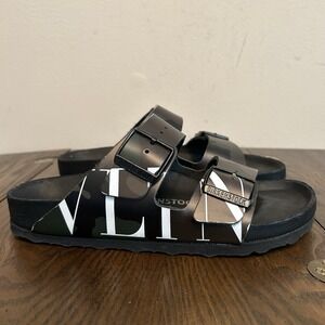 Birkenstock x Valentino Garavani Comfort Sandals Green Camouflage Womens 37(6)